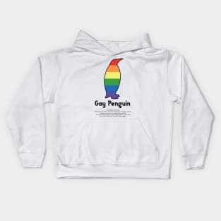 Gay Penguin G9b - Can animals be gay series - meme gift t-shirt Kids Hoodie